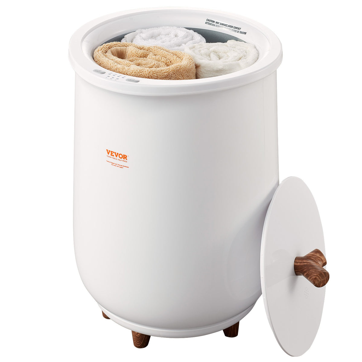 20L Large Bathroom Towel Warmer with LED Light and Aromatherapy Chamber