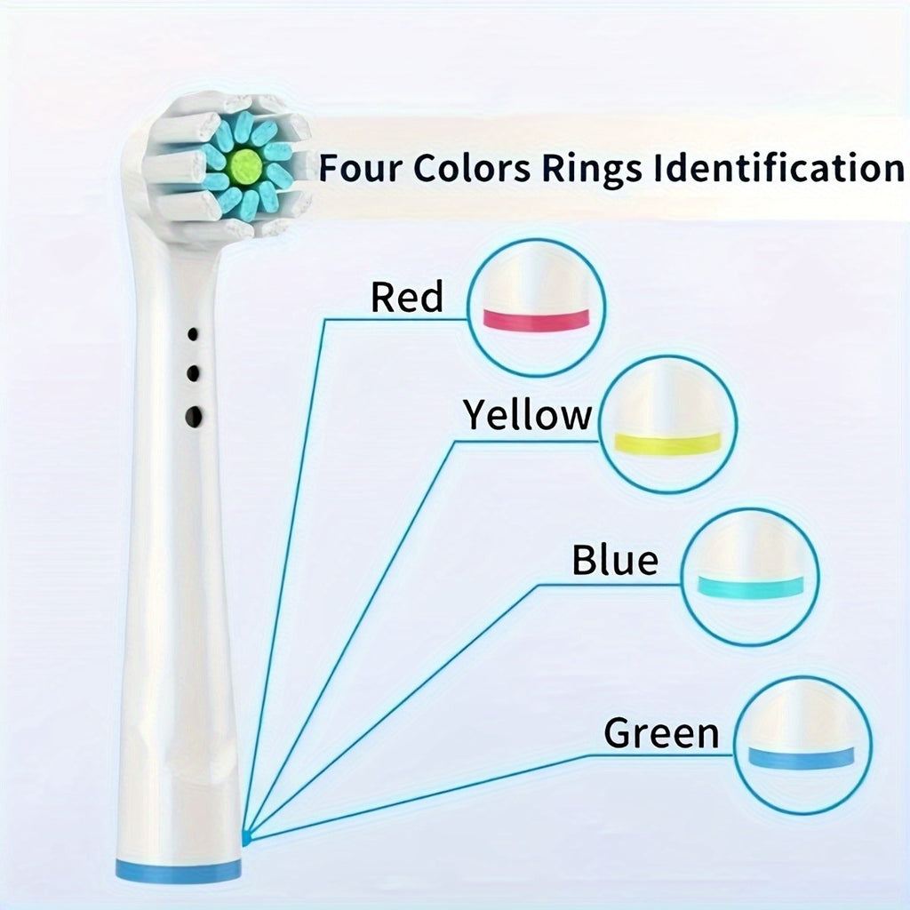 Electric Toothbrush Replacement Heads Compatible with Oral-B Braun - Pack of 4, 12, 16, 20