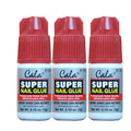 Professional Nail Glue 3 Bottles - Strong, Quick-Drying Salon Quality