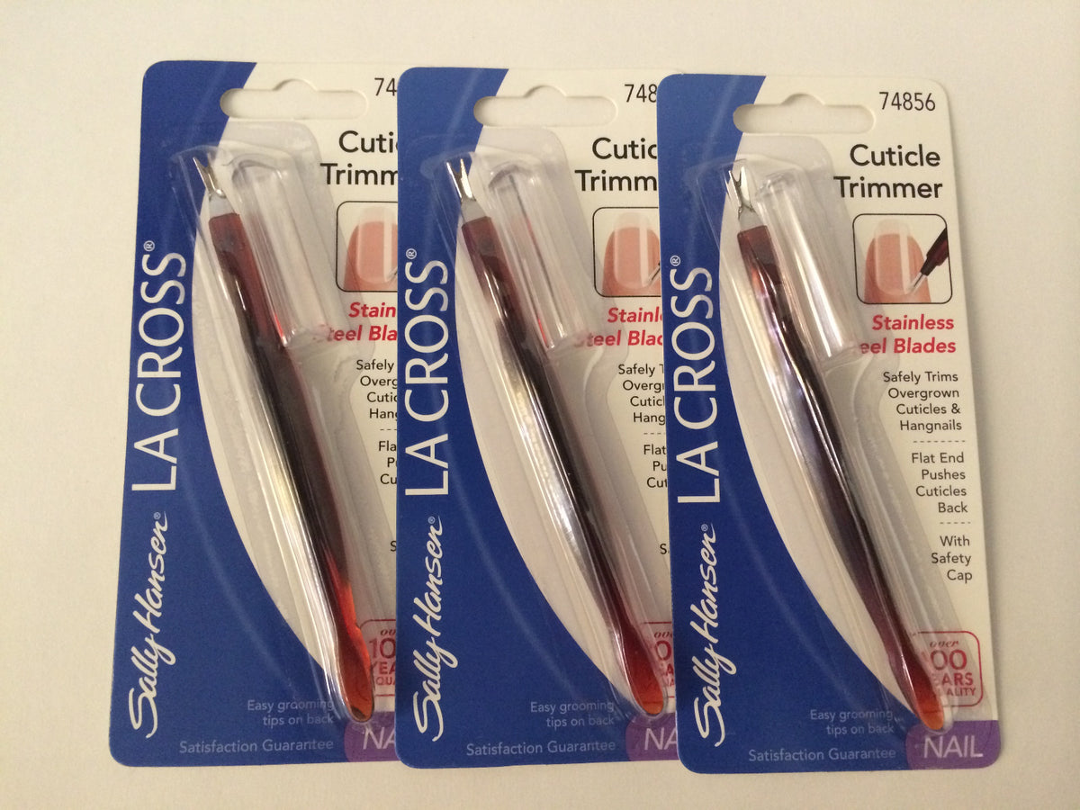 Set of 3 Cuticle Trimmers for Nail Care - Safety-Designed Nail Tools