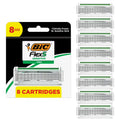 Bic Flex5 Sensitive Razor Refill Blades - 8 Cartridges for Men’s Shaving