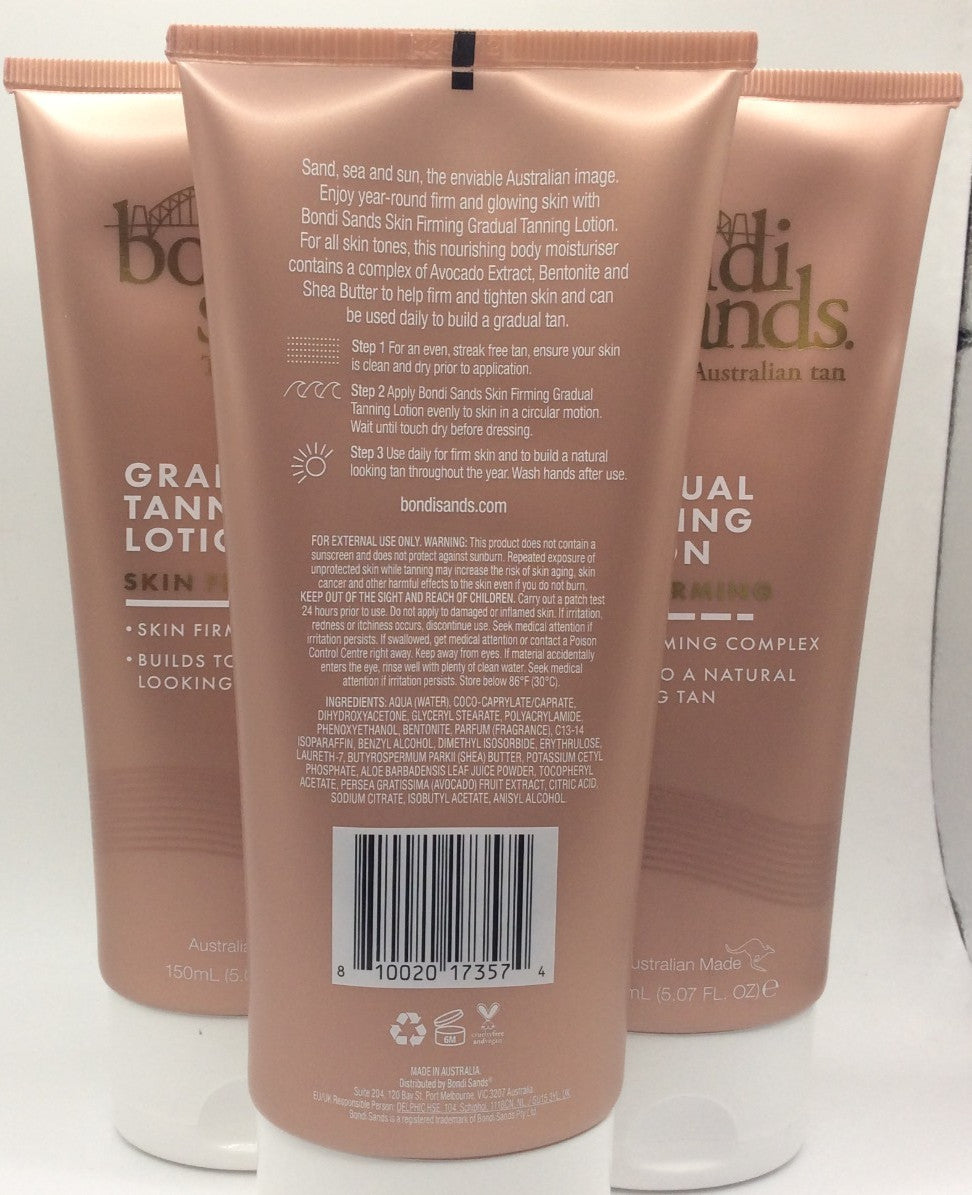 Gradual Tanning Lotion with Skin Firming Complex - Pack of 3