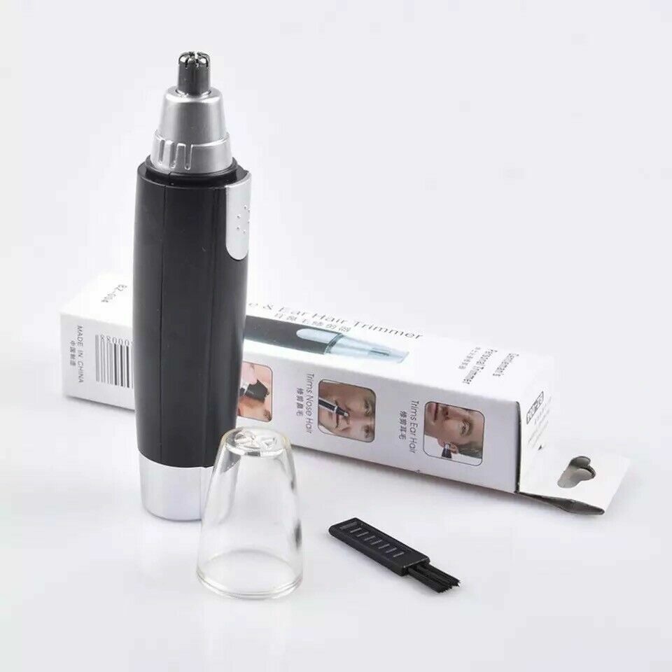 Electric Nose Ear Hair Trimmer and Eyebrow Shaver Groomer - Compact Personal Grooming Tool