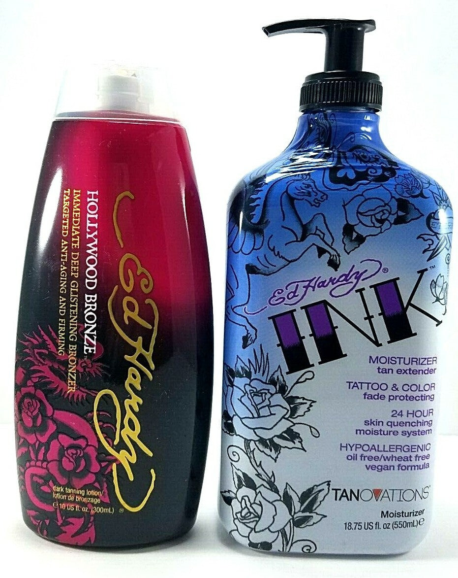 Bronzer Tanning Lotion & Moisturizer Gift Set - Deep Dark Tan, Anti-Aging