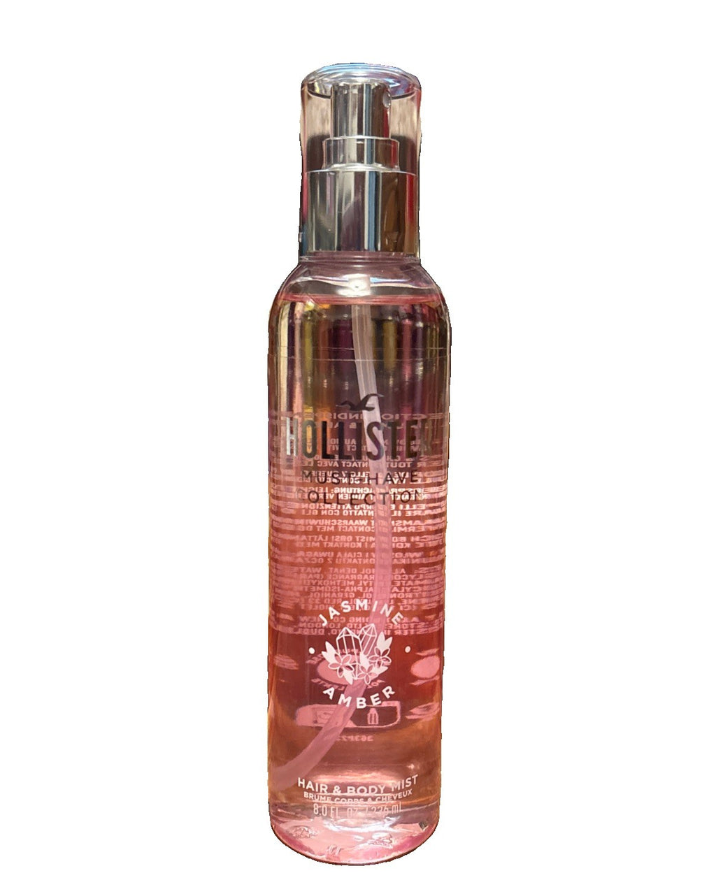 Hollister Jasmine + Amber Fragrance Body & Hair Mist 8 Oz - Must-Have Collection