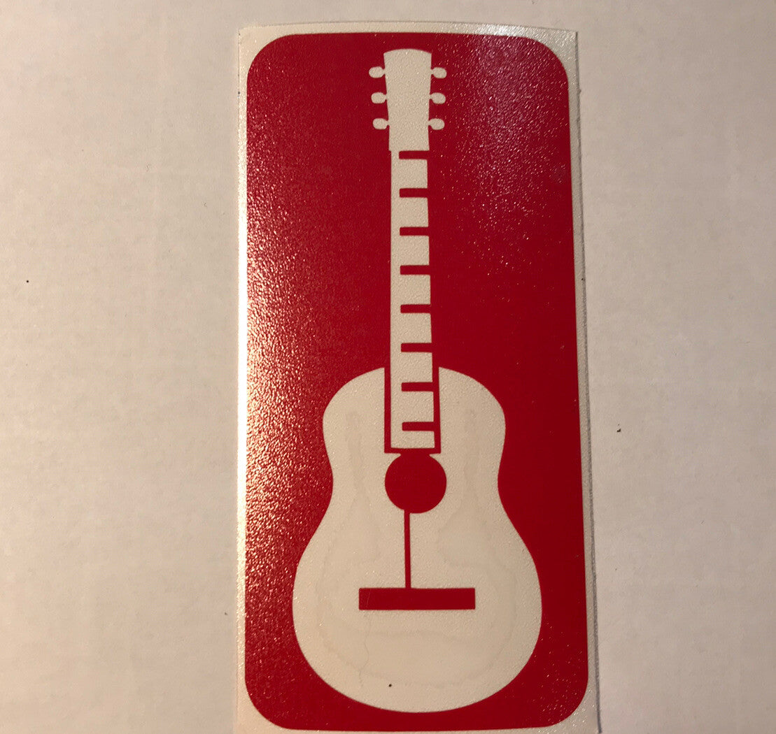 Guitar Glitter Tattoo Stencil Pack - 20 Single-Use Stencils
