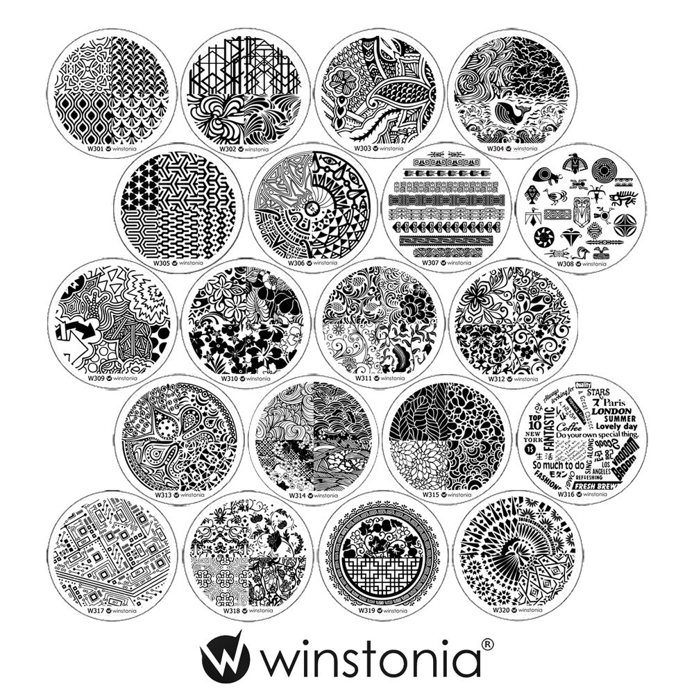 Nail Art Stamping Plates Set - Reusable Design Image Sheets for DIY Manicure