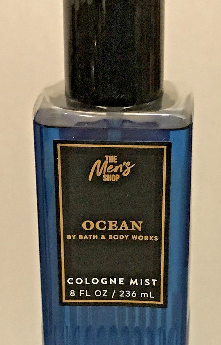Ocean Cologne Spray Mist - 8 oz Blue Bottle Bath & Body Works