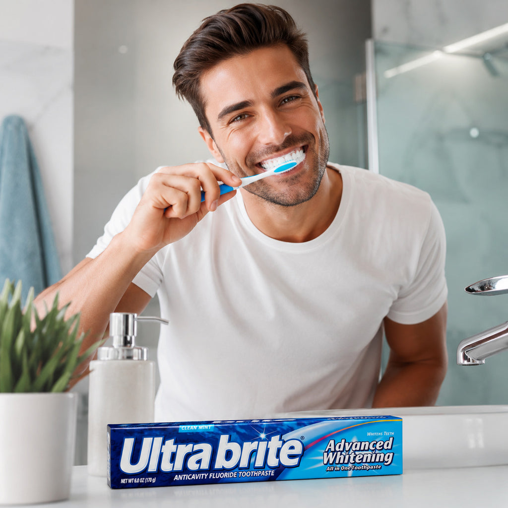 Ultra Brite Whitening Toothpaste Clean Mint 6 Oz - 3 Pack