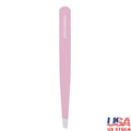 Stainless Steel Precision Slant Tweezers for Eyebrows & Facial Hair - Unisex