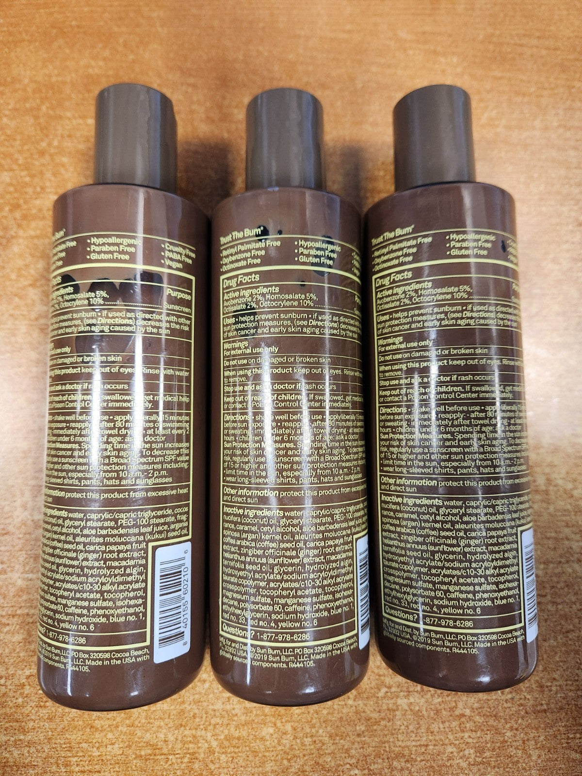 3 Pack Sunscreen Browning Lotion SPF 15 - Moisturizing Tanning Lotion