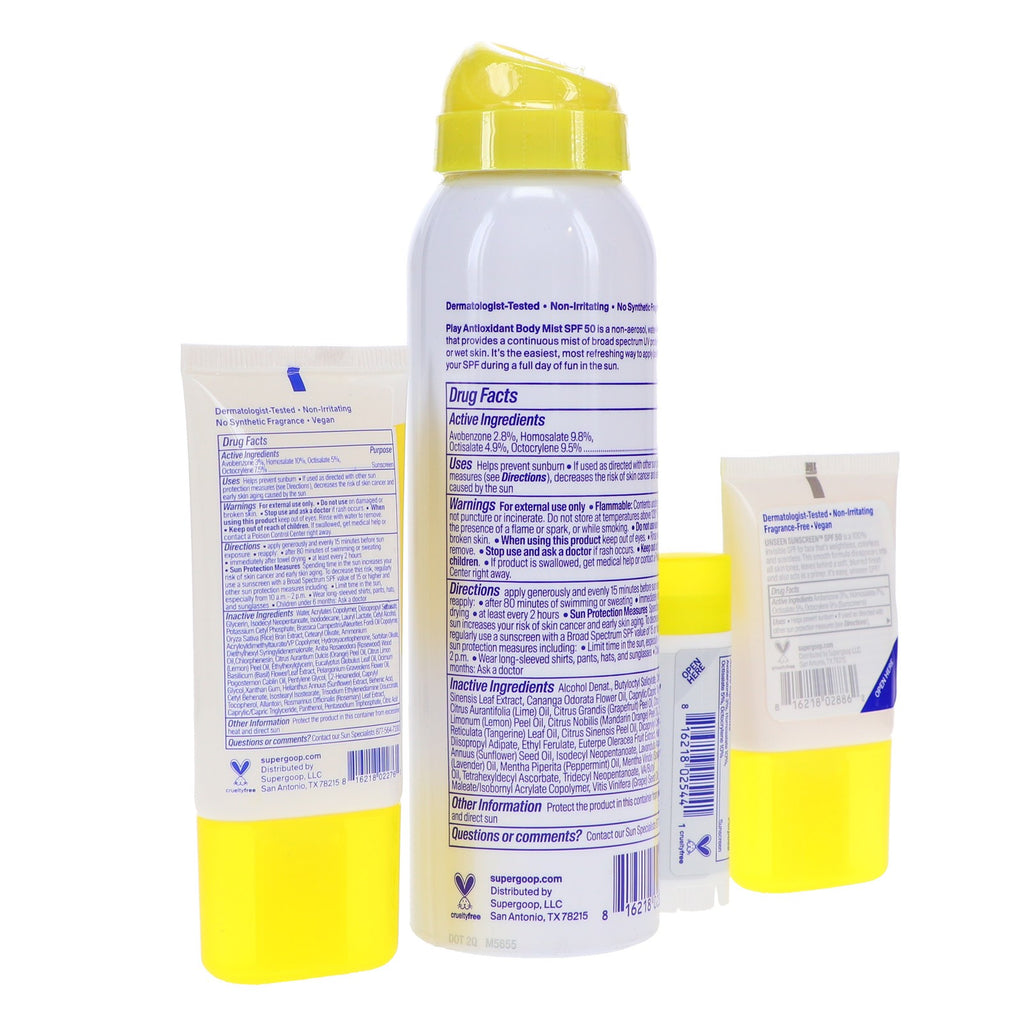 Travel SPF Kit with Sunscreen & Hydrating Skincare - TSA Friendly