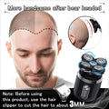4D Rotary Electric Shaver for Bald Head & Beard Trimming Wet Dry Rechargeable