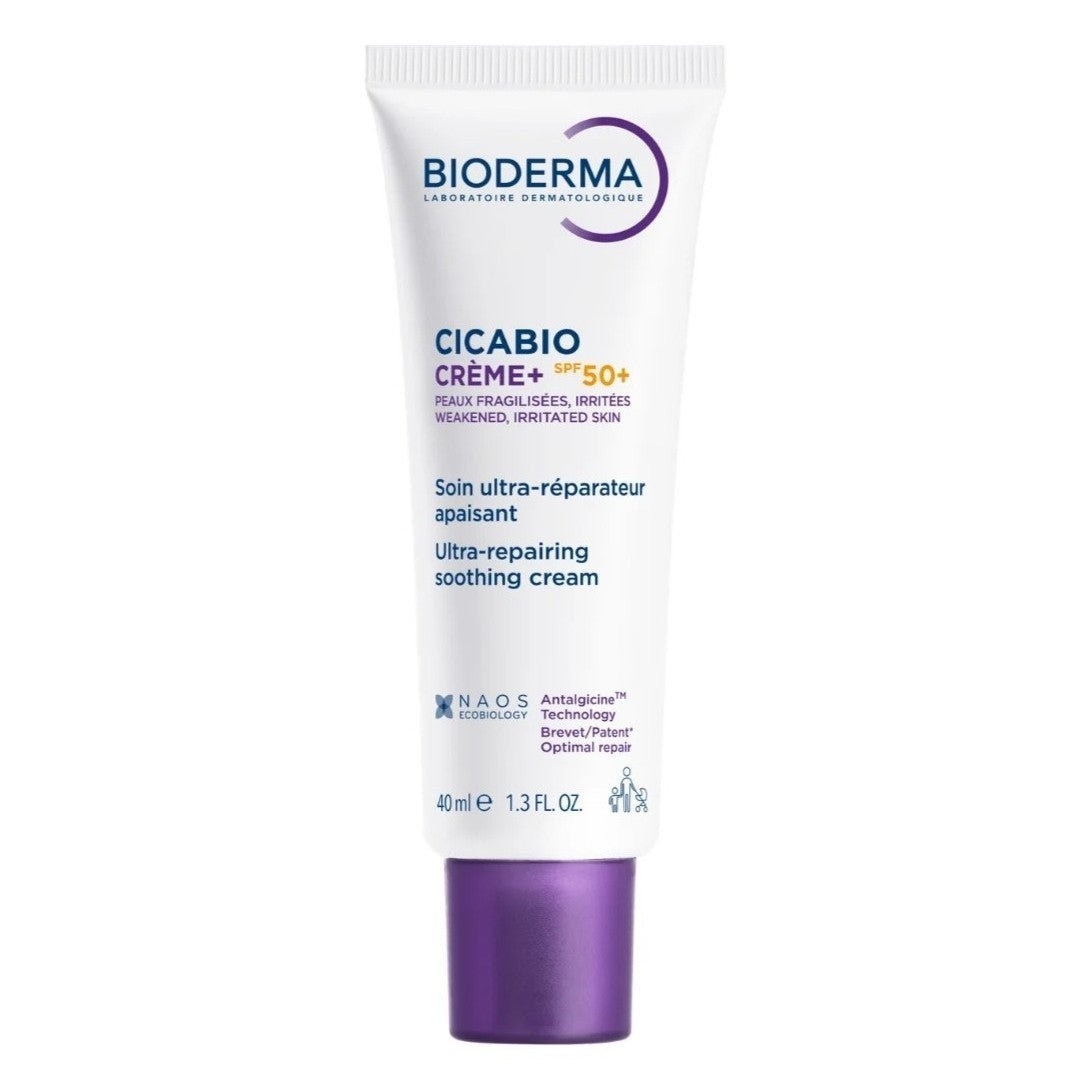 Bioderma Cicabio Cream SPF 50+ for Face and Body 40ml - Skin Repair & Scar Prevention