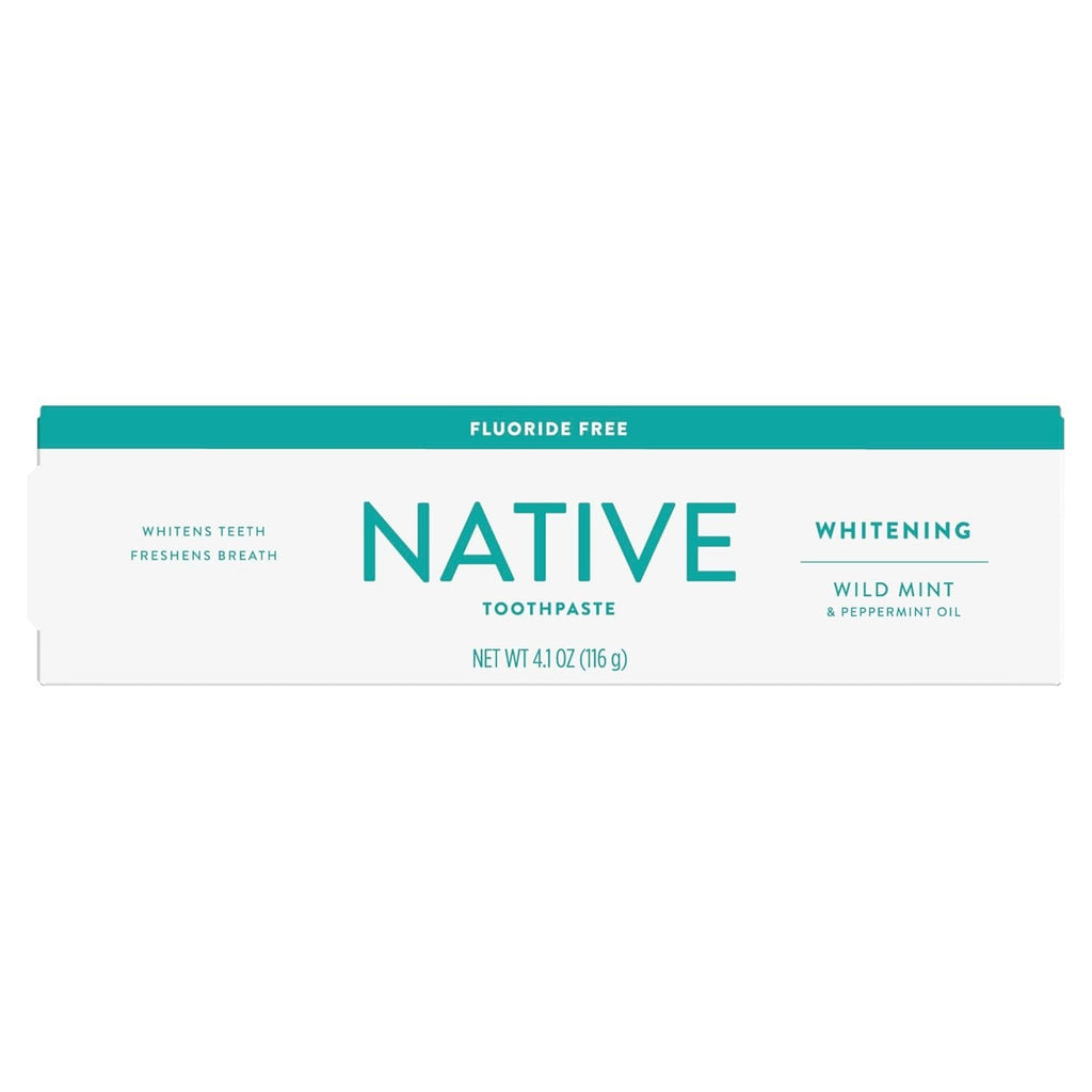 Fluoride-Free Whitening Toothpaste for Adults & Kids 2+ - Wild Mint 3-Pack