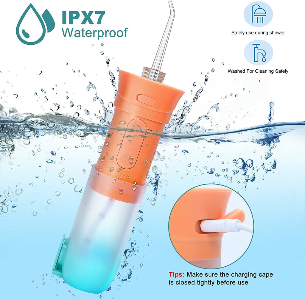Cordless Water Dental Flosser for Travel Rechargeable Oral Irrigator