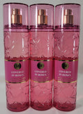 Set of 3 Pink Rose Scented Body Mist - 8 oz Fragrance Spray for Women