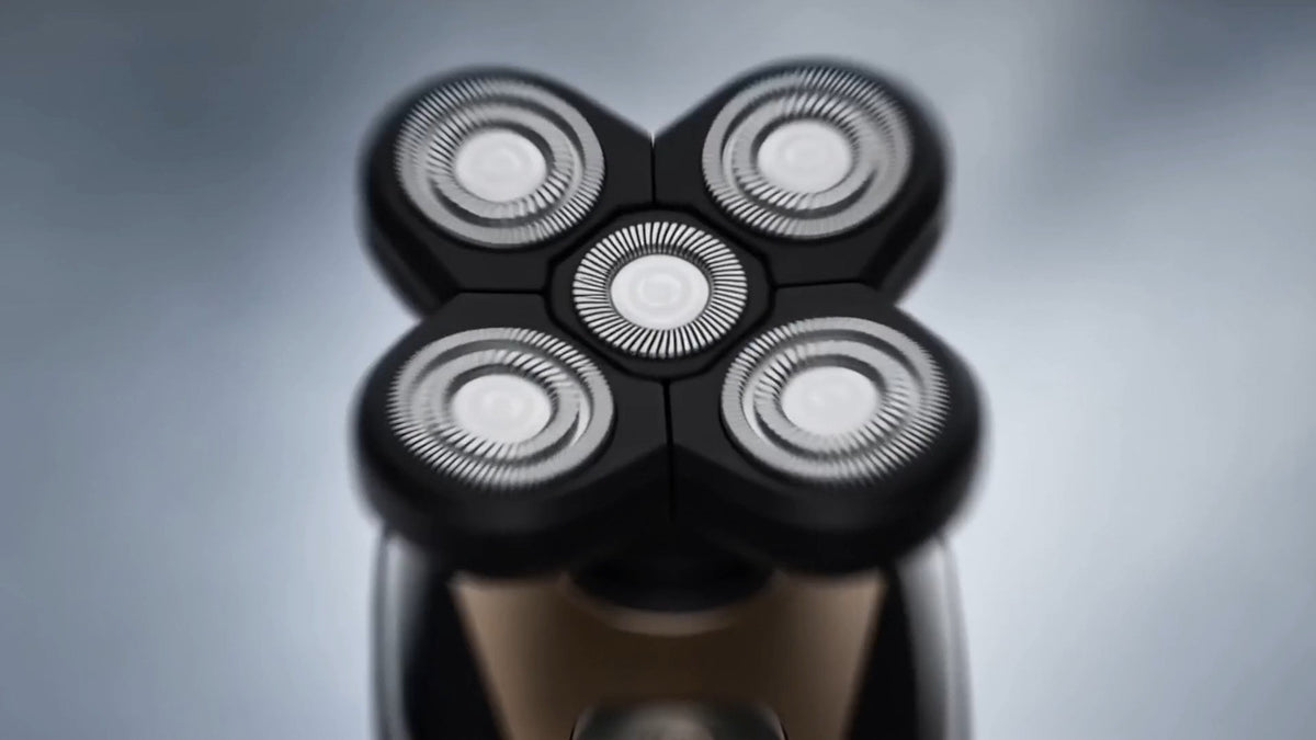 5-in-1 Rotary Electric Shaver & Grooming Kit Waterproof Rechargeable