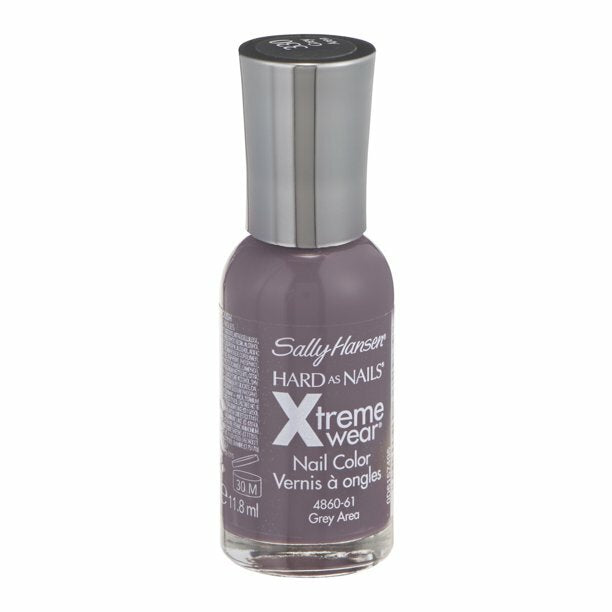 Gray Nail Polish - Sally Hansen Hard as Nails Xtreme Wear 0.4 Fl Oz 2 Pack