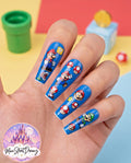3D Mario Bros Character Nail Stickers for Nail Art - Kids & Teen Manicure