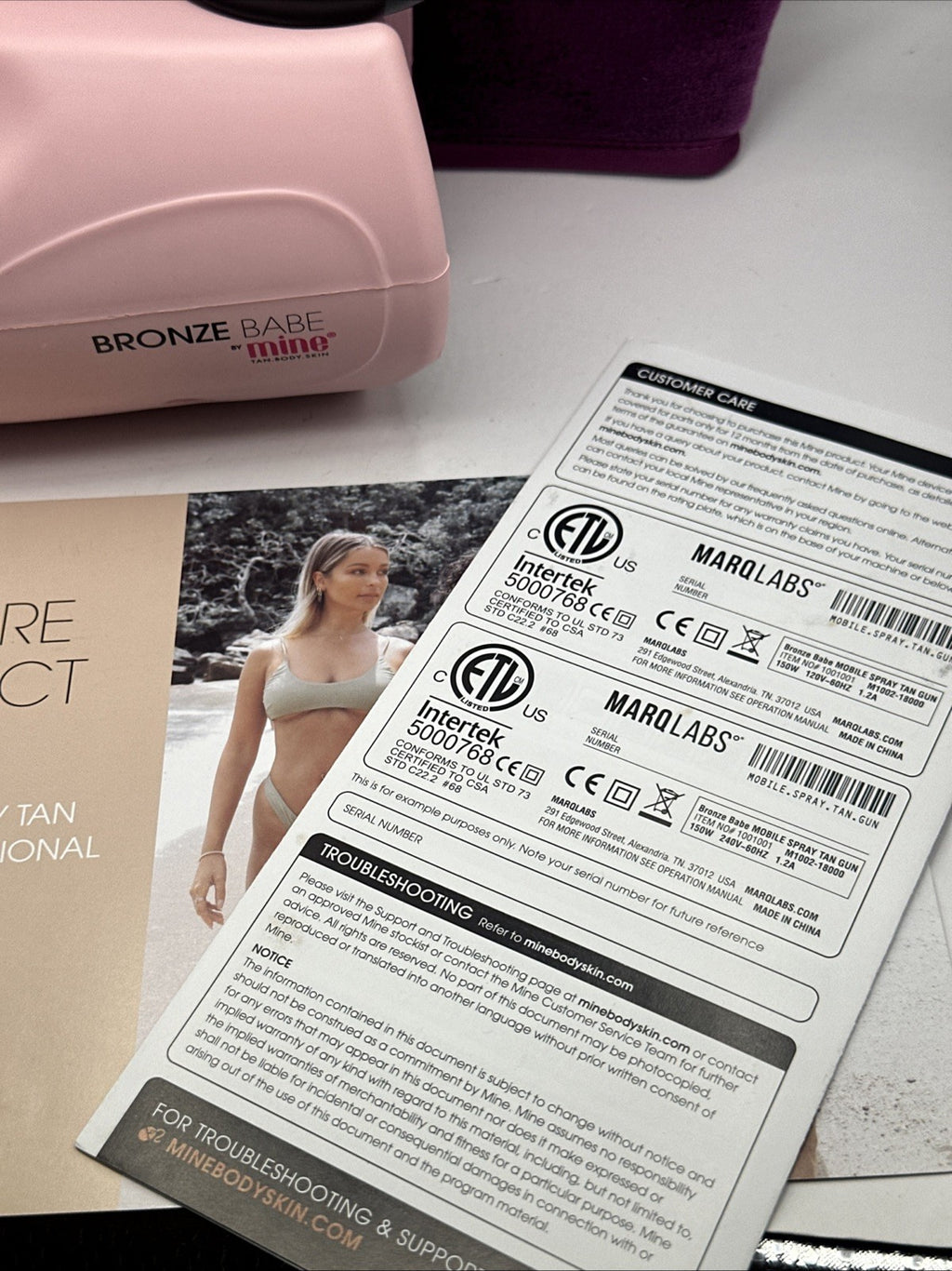At-Home Spray Tanning Kit with Pink Color - Includes Tan Mist & Accessories