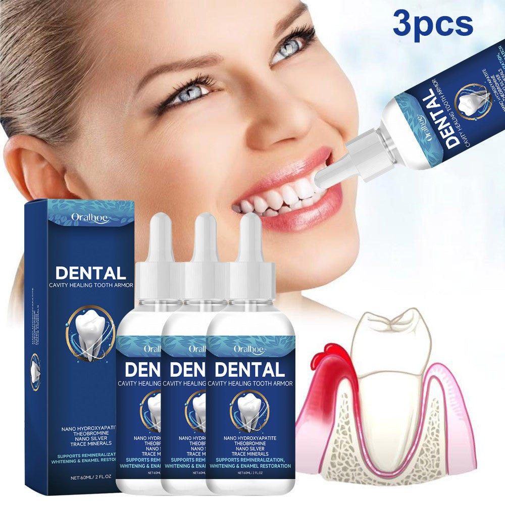 Dental Cavity Healing Serum 3-Pack - Gum & Tooth Enamel Repair Liquid