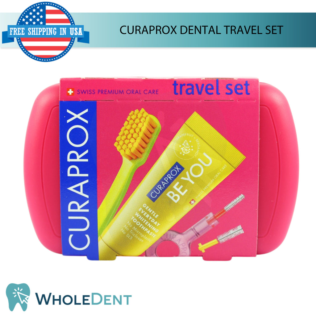 Travel Oral Hygiene Kit with Toothbrush and Interdental Brushes - Compact & Refillable