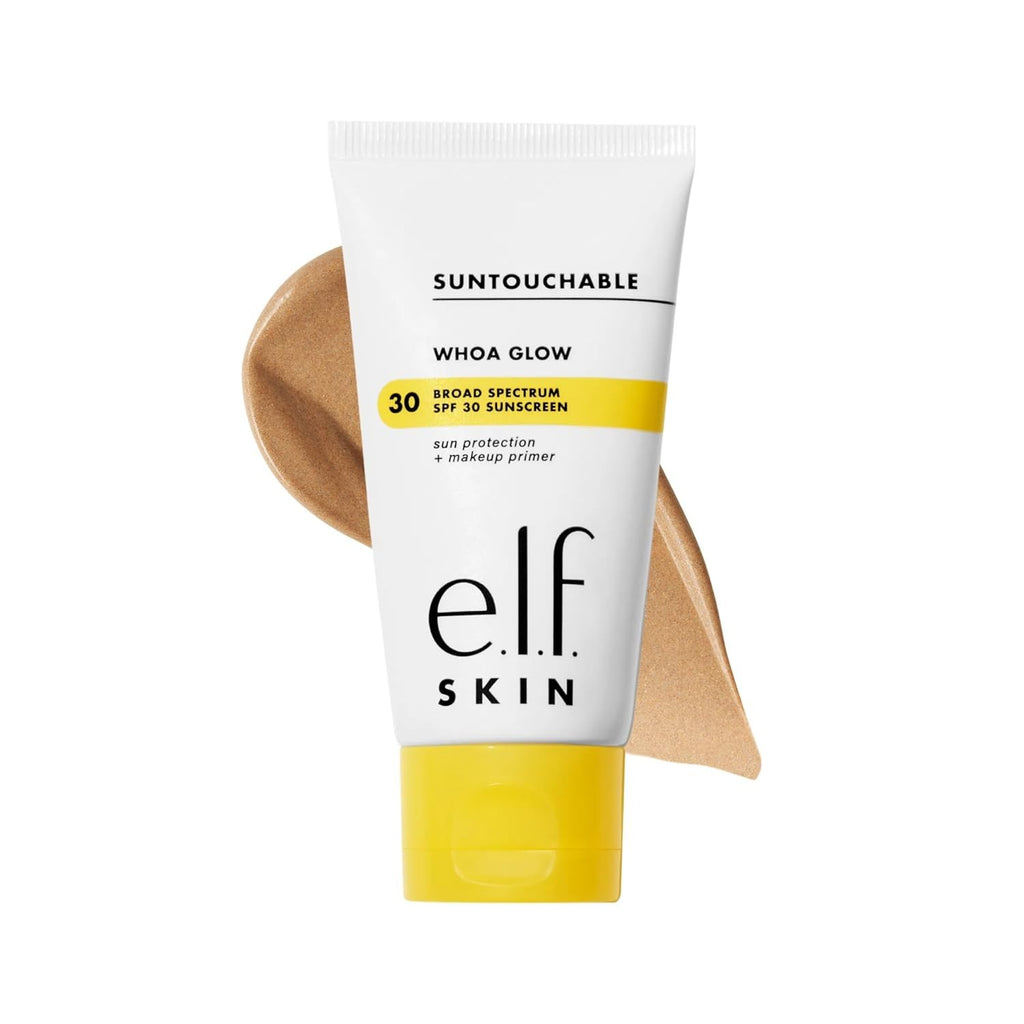 e.l.f. Suntouchable Glow SPF 30 Sunscreen and Makeup Primer, Radiant Finish