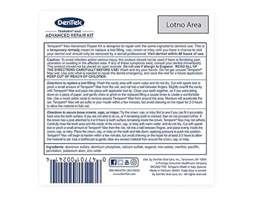 Tooth Repair Kit for Lost Fillings and Caps - 6-Pack