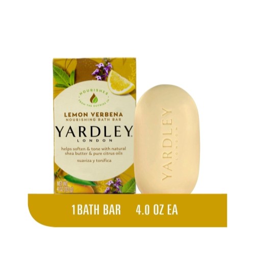 Yardley Lemon Verbena Shea Butter Bar Soap 4 oz Natural Skin Care