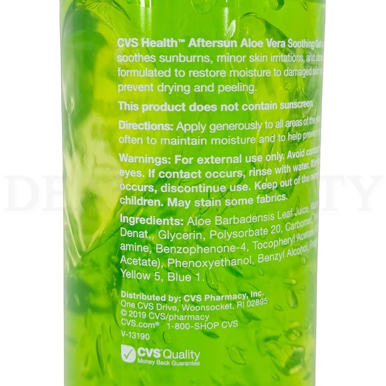 Aloe Vera Moisturizing Gel for Sunburn & Dry Skin - 20oz Pack of 3