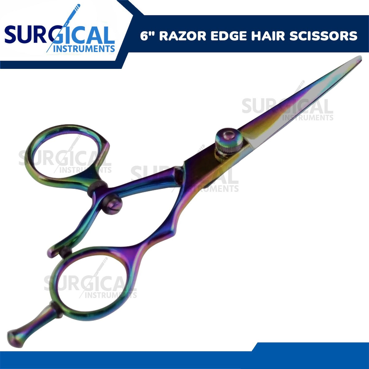 6 Inch Hair Cutting Scissors Salon Barber Shears Rainbow German Steel