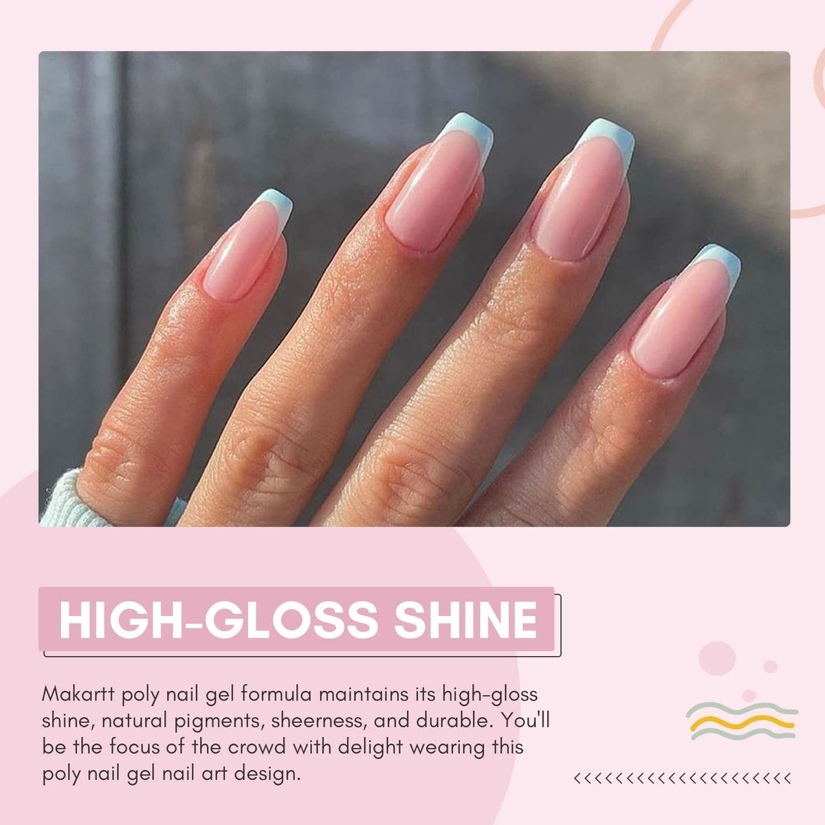 50ML HEMA-Free Poly Nail Gel for Artistic Nail Extensions & Designs