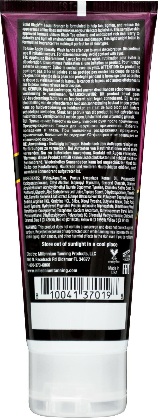 Facial Bronzer Lotion Anti-Aging Firming Tanning Cream 4oz - Sensitive Skin