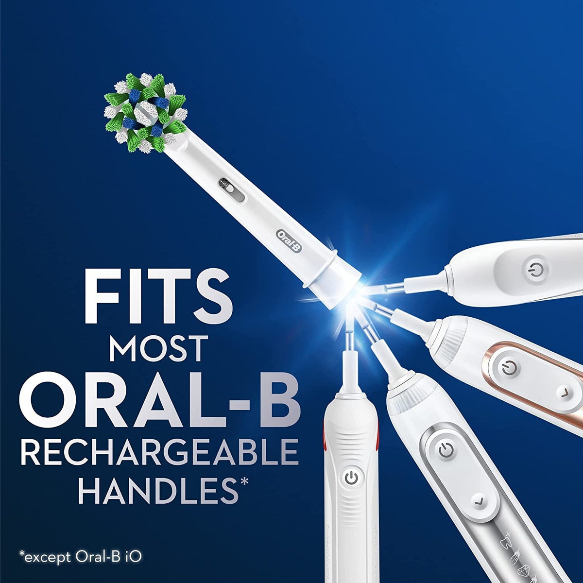 Electric Toothbrush Replacement Heads - Cross Action 4 Pack