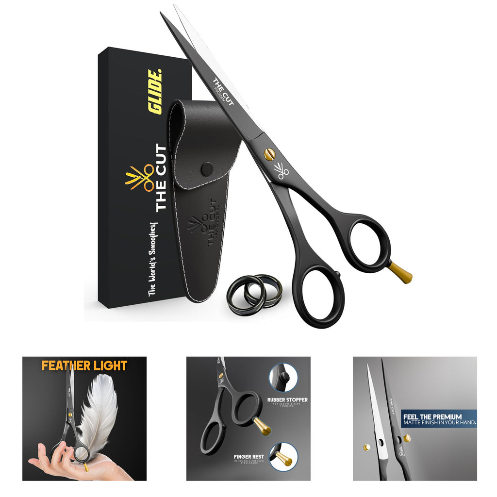 Hair Cutting Scissors 6.5 Inch Professional Barber Shears High Carbon Steel