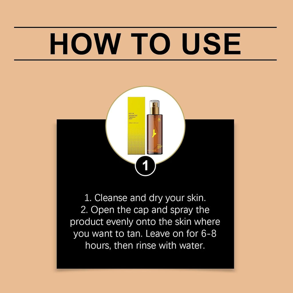 Self Tanning Mist for Face and Body - Hydrating Natural Glow 100ML
