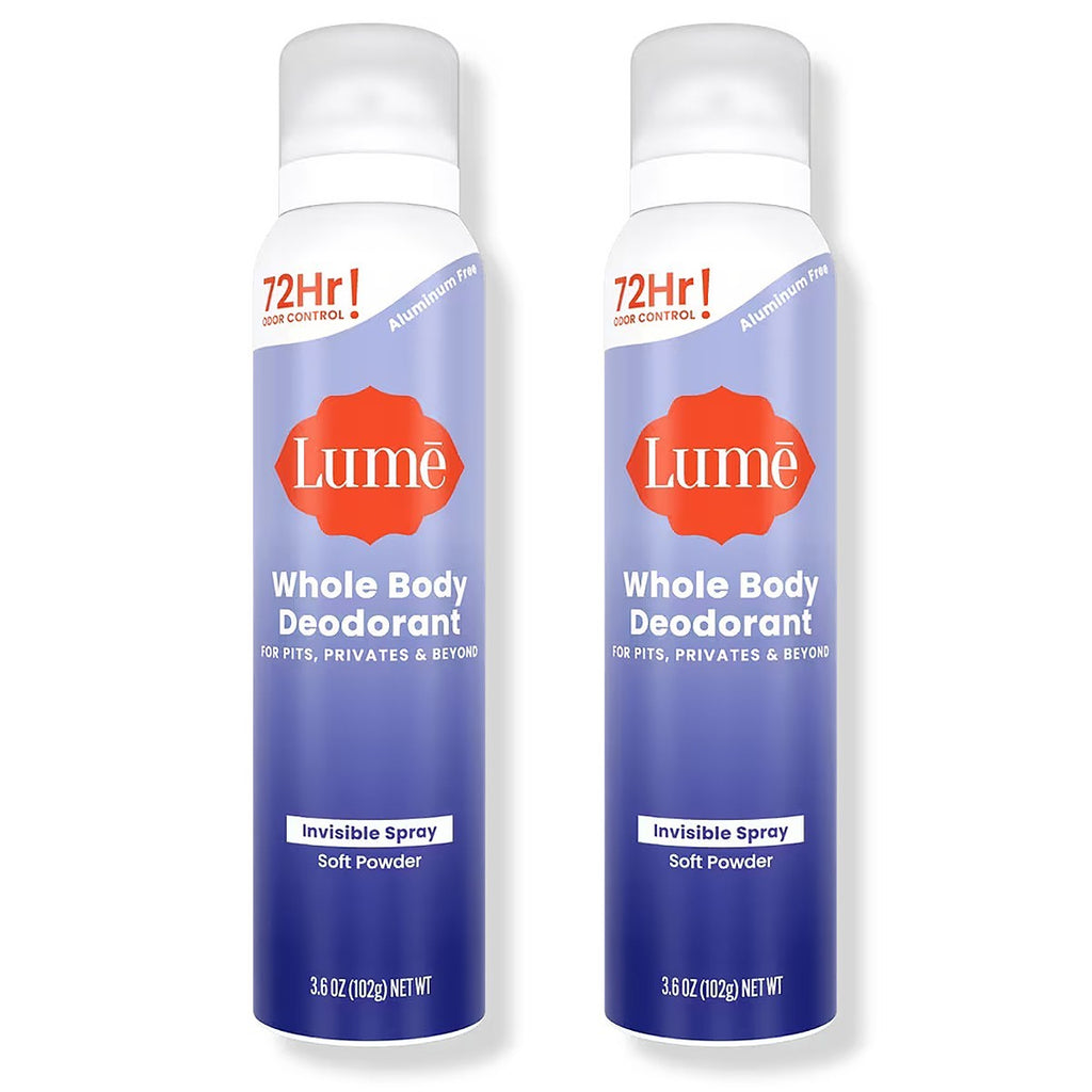 Women’s Invisible Body Deodorant Spray - 2 Pack, Aluminum-Free, 3.6 oz
