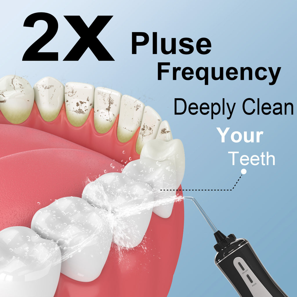 Cordless Water Flosser for Teeth Cleaning with 8 Tips & 5 Modes