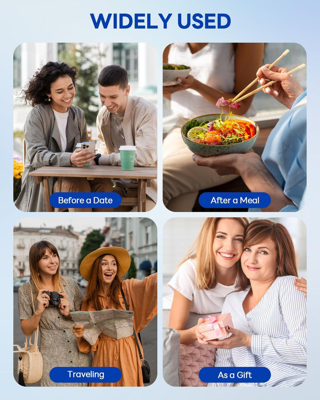 Mini Disposable Travel Toothbrush Set with 5-in-1 Oral Care Includes Floss & Beads