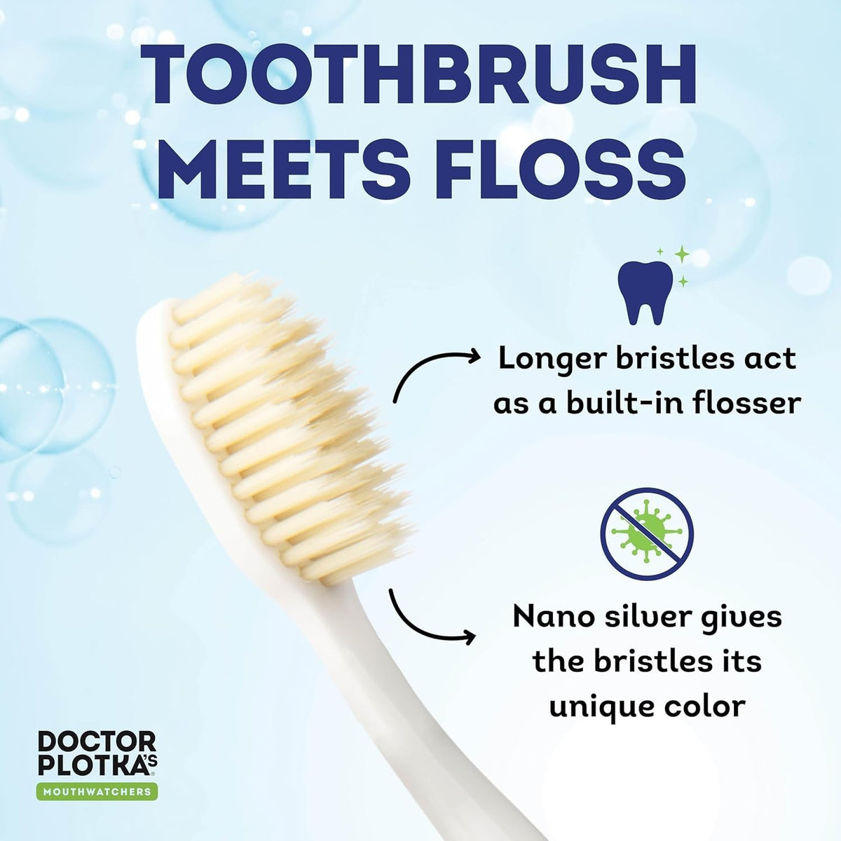 Soft Gentle Toothbrush for Sensitive Gums - Effective Plaque Removal
