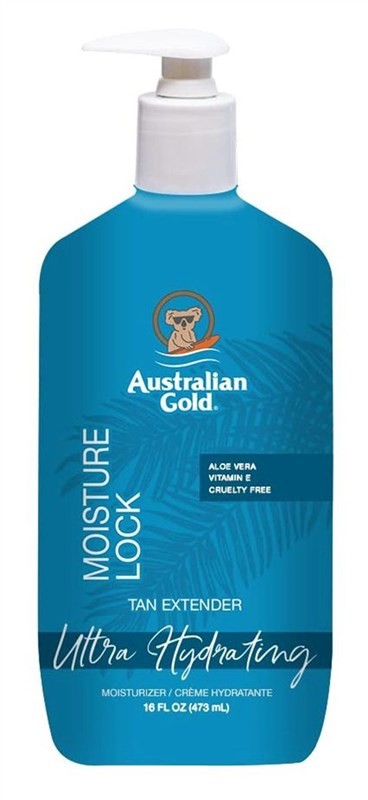 Australian Gold Moist Lock Tan Extender 16 oz - Locks in Moisture & Helps Retain Tan
