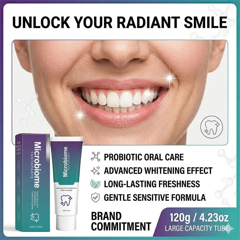 Microbiome Mint Flavor Toothpaste for Sensitive Gums and Whitening - 1-5PCS Variants