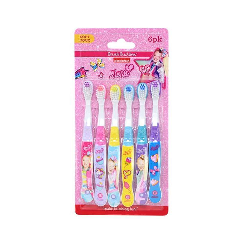 Kids Soft Toothbrush Set - 6 Pack Fun Characters for Small Hands