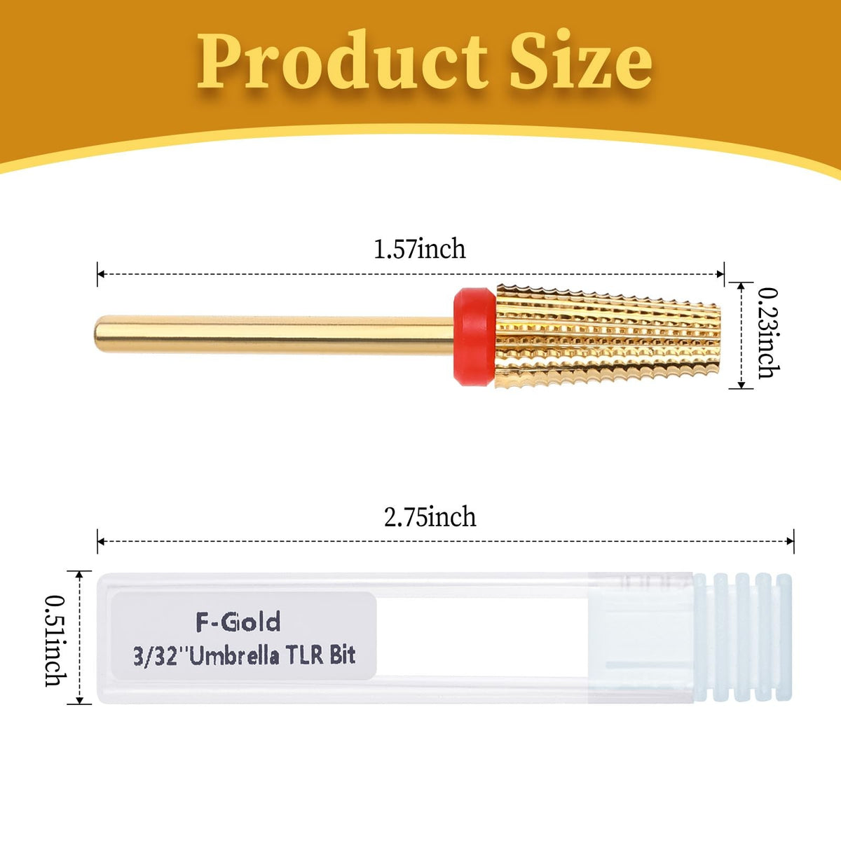 5-in-1 Nail Drill Bits Carbide Tungsten Professional Manicure Tool
