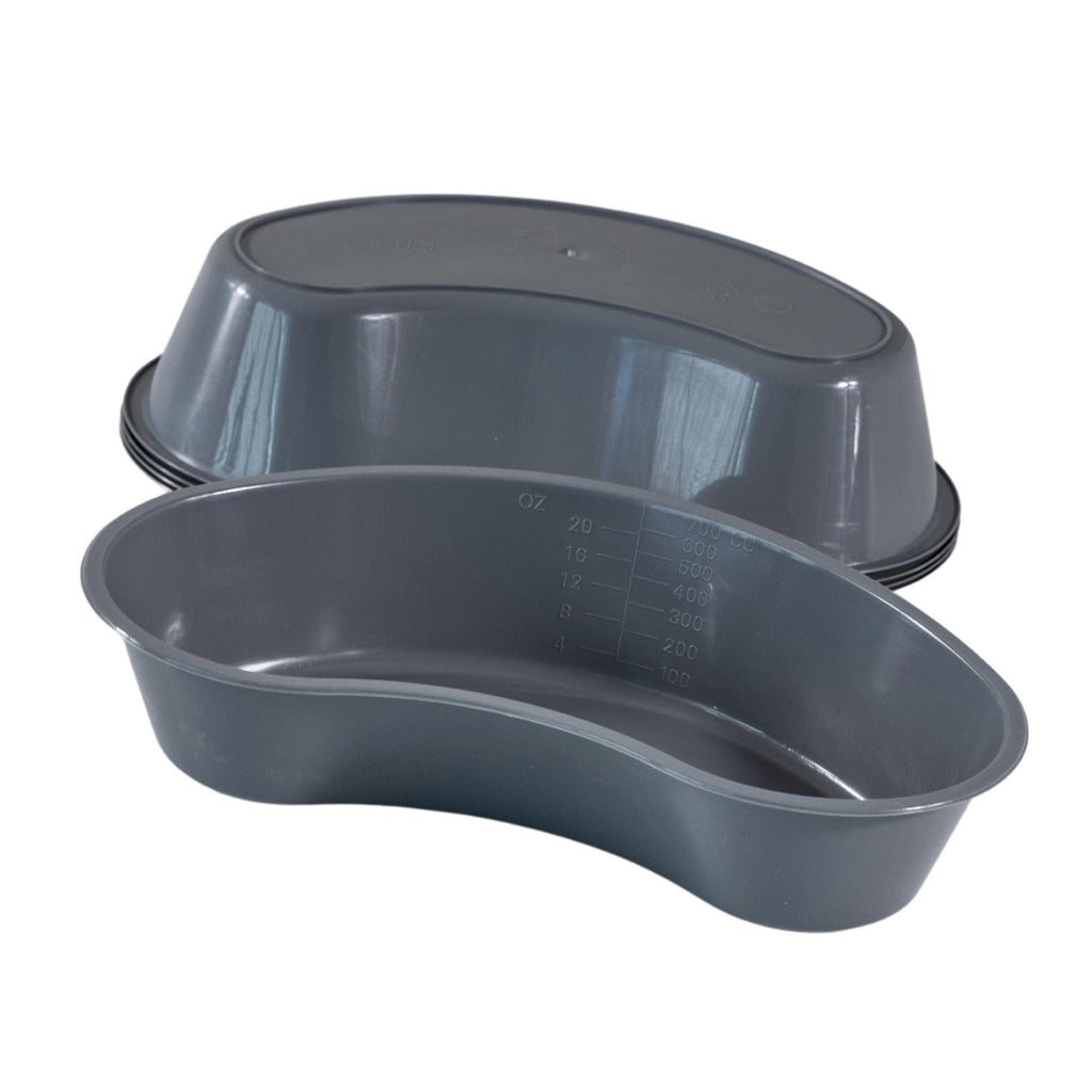 700ml Graduated Plastic Kidney Shaped Emesis Basin - Pack of 5