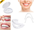 Snap-On Upper and Lower Dental Veneers Set - Reusable Teeth Cover for Adults