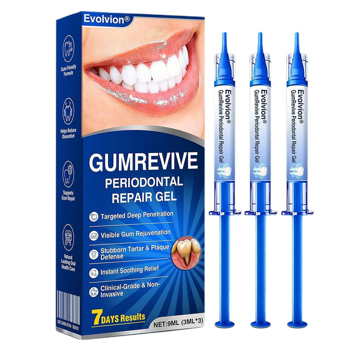 Gum Revive Periodontal Repair Gel with Fresh Mint - Gentle Oral Care for Sensitive Gums