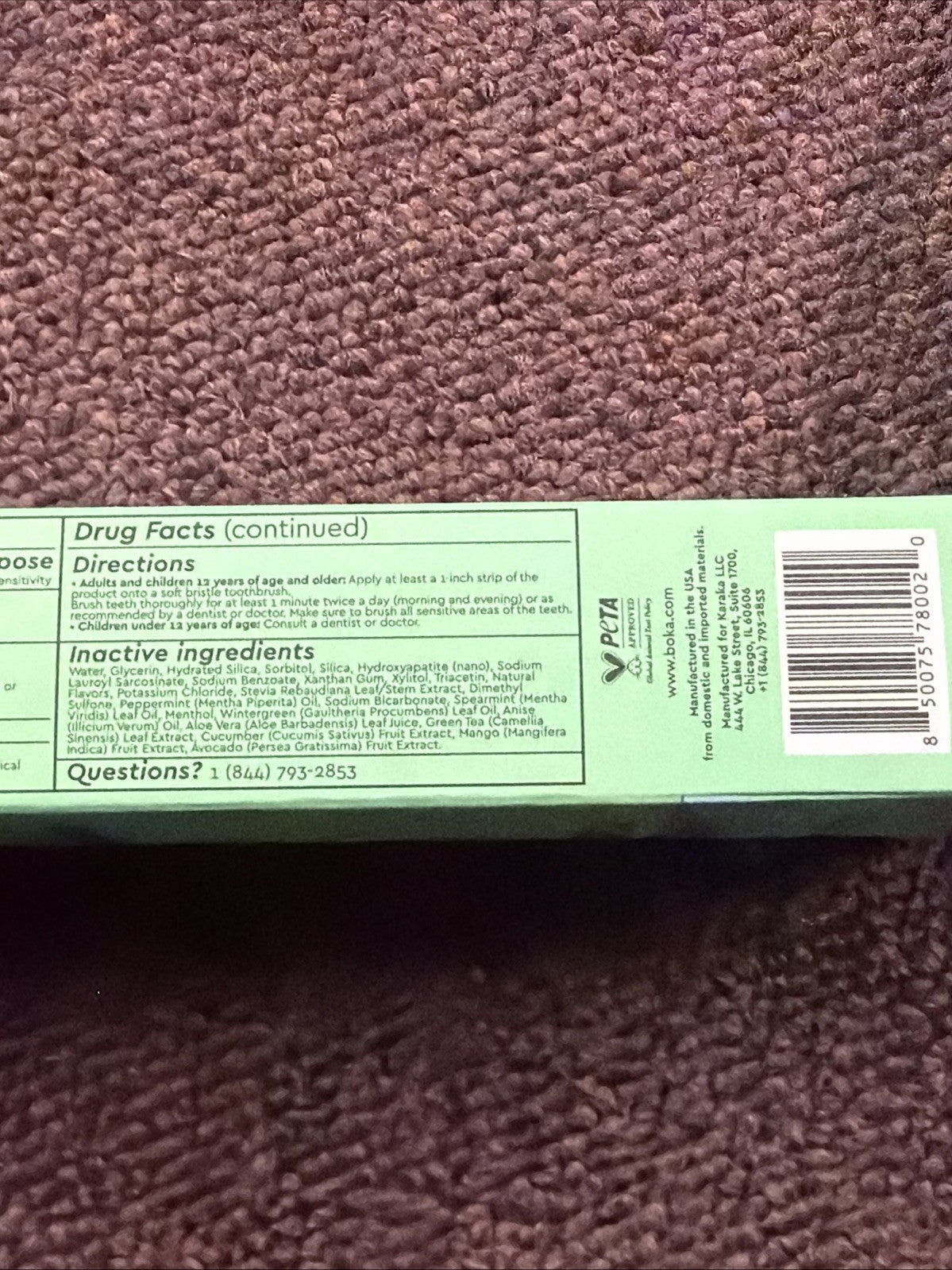 Sensitive Nano Hydroxyapatite Toothpaste Fluoride-Free Mint 3.4 oz - Pack of 3