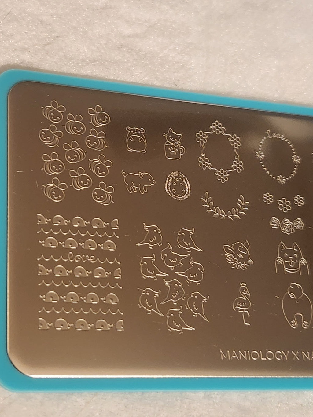 Maniology Nail Stamping Plate M007 for Nail Art Design